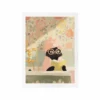 Affiche chat dans son bain - 30 x 40 cm