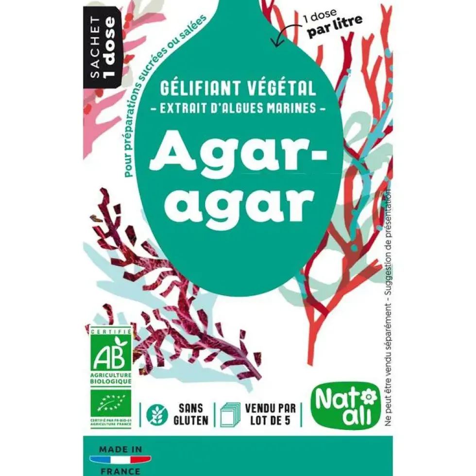 Agar agar bio en poudre 50g