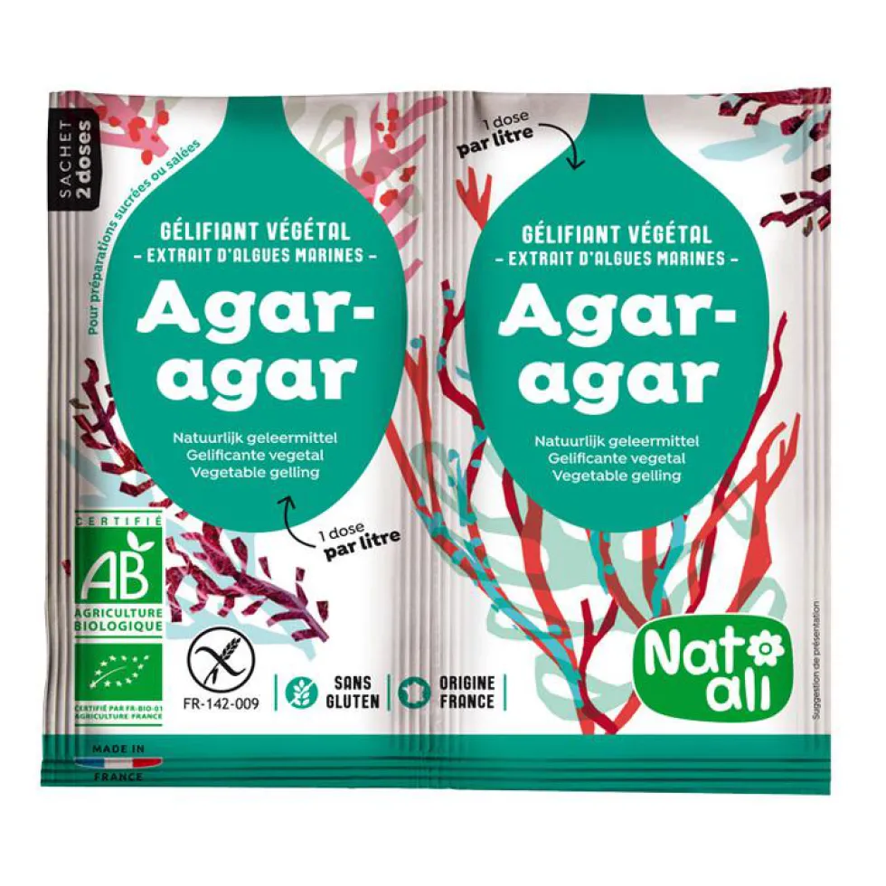 Agar-agar bio Natali - 2 x 4 g