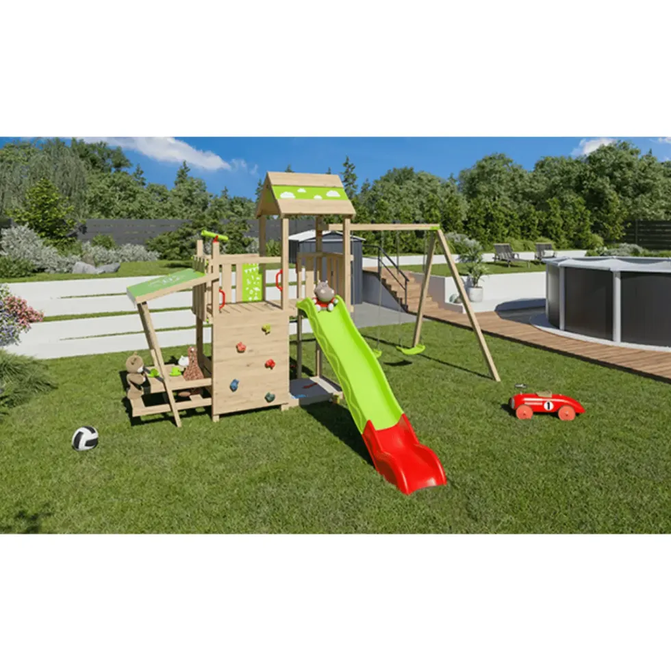 Aire de jeux Aléo by Trigano en bois Zesty Xpression - H 2,20 m