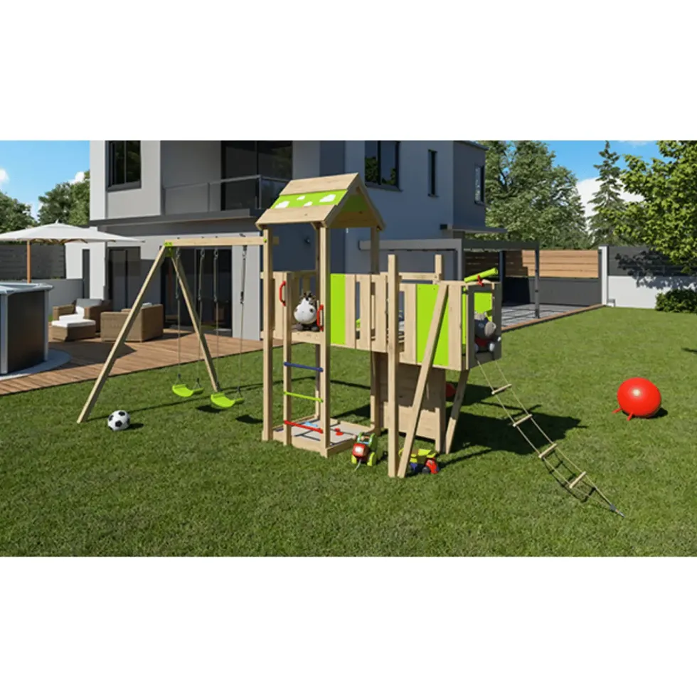 Aire de jeux Aléo by Trigano en bois Strarry Xpression - H 2,20 m