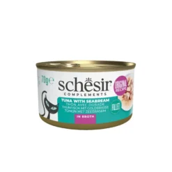 Alimentation humide bouillon pour chat thon dorade Schesir - 70 g