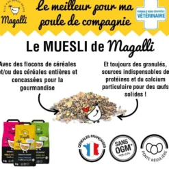 Aliment complet beau plumage pour volaille en sac jaune de 8 kg
