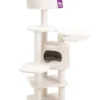 Arbre à chat coloris crème Petrebels Jane 138 - 50 x 50 x 138 cm