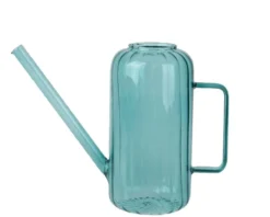 Arrosoir design en verre coloris vert d’eau - 25 x 9 x 19 cm