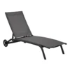 Bain de soleil Stello coloris gris de 192 x 71 x 30/92 cm