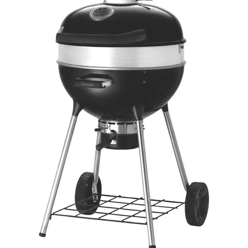 Barbecue charbon sur pied en métal noir BBQ Rodeo Pro Napoléon - 57 x 59 x 107 cm