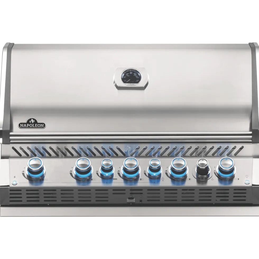 Barbecue gaz encastrable en inox Napoléon Bipro 665 5 brûleurs - 106 x 65 x 43 cm