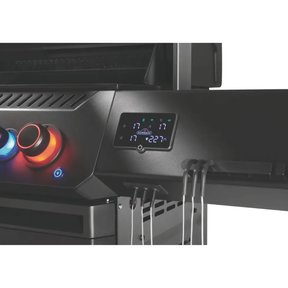 Barbecue gaz noir connecté Napoléon Prestige 500 Phantom 4 brûleurs - 168 x 67 x 127 cm