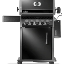 Barbecue gaz Rogue avec 3 brûleurs et réchaud latéral coloris noir Napoléon - 130 x 64 x 122 cm