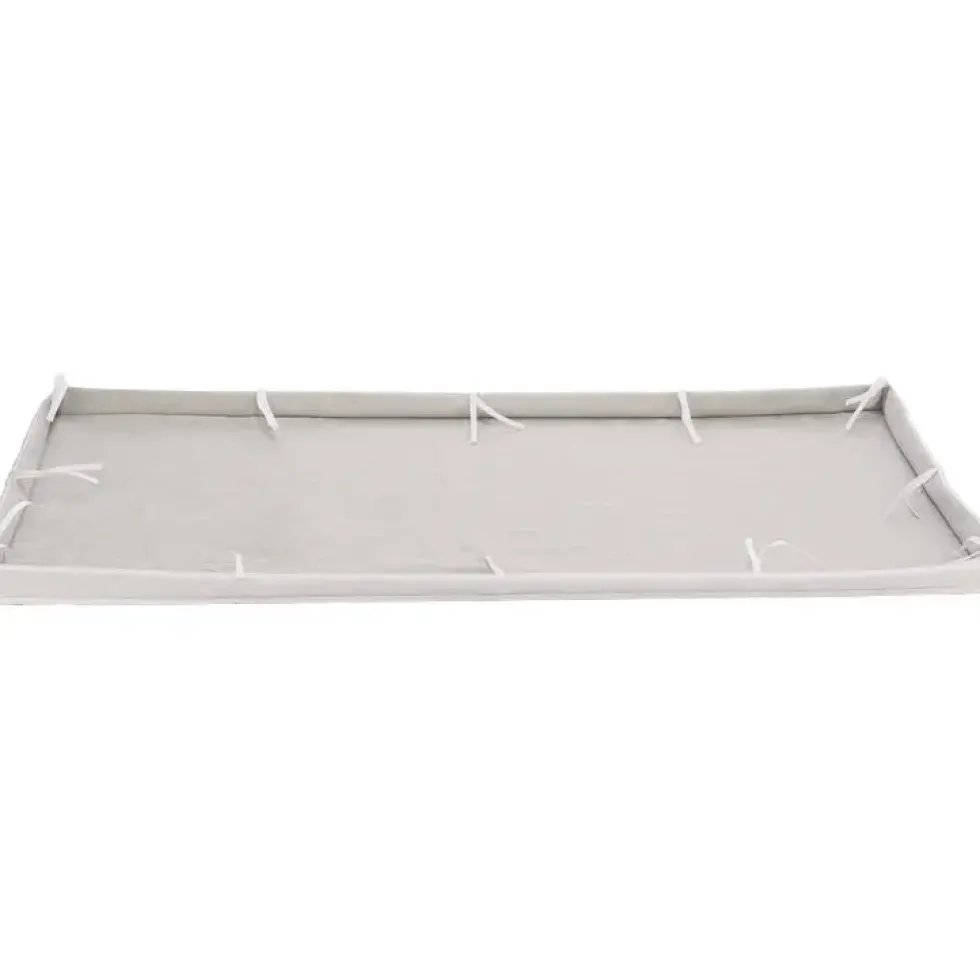 Base textile pour enclos intérieur lapin et cochon d'inde coloris gris et blanc Trixie – 140 x 70 cm
