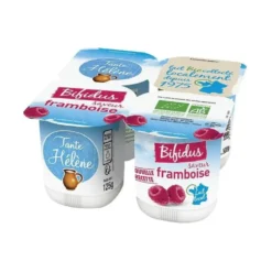 Bifidus saveur framboise Tante Hélène - 4 x 125 g