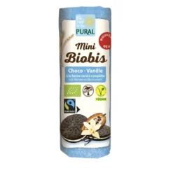 Biscuits bio choco vanille Pural mini Biobis - 85 g