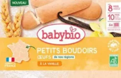 Biscuits pour bébé petits boudoirs à la vanille oeufs de nos régions Baby bio - 120 g