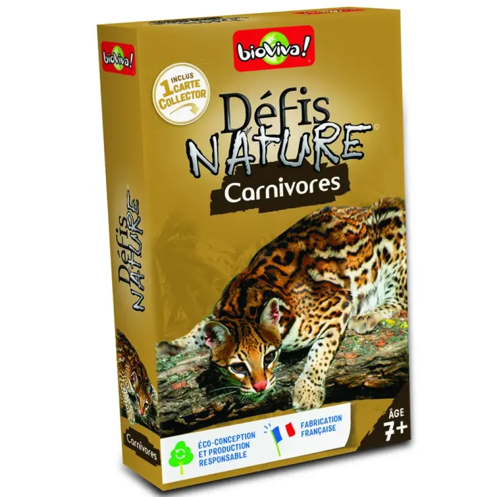 Boite de jeu Défis Nature sur le thème des carnivores
