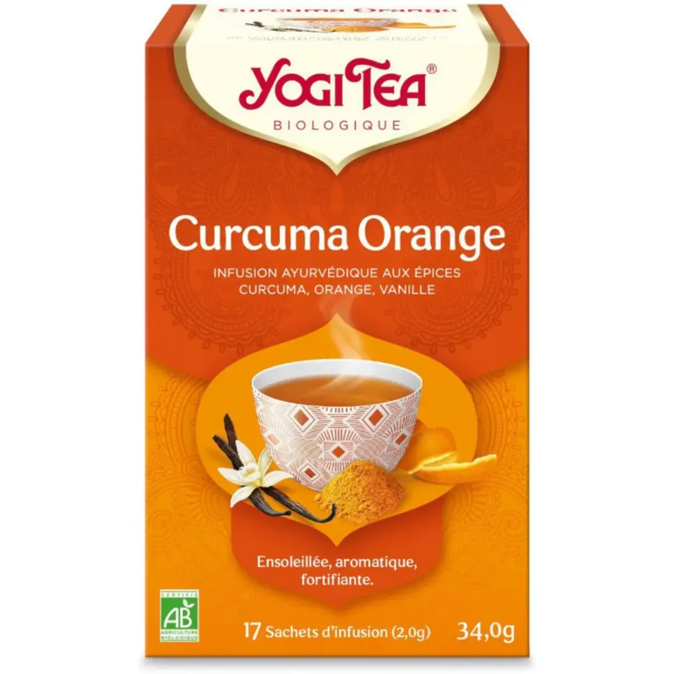Boite de thé curcuma et orange Yogi Tea