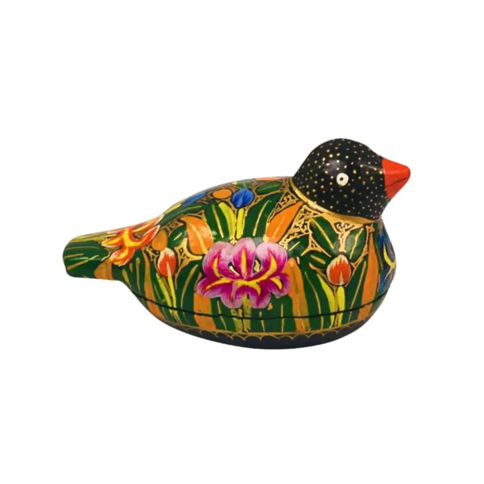 Boite forme oiseau avec friture de chocolat noir bio Taloma - 45 g