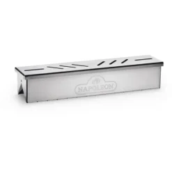Boitier de fumage gris en acier inoxydable 42 x 4,6 x 7 cm