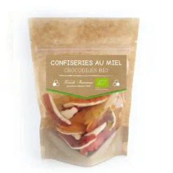 Bonbons bio au miel crocodiles - 120 gr
