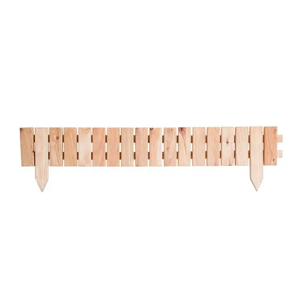 Bordure plate à lames droites 5 cm en mélèze certifié FSC® naturel huilé Robin Hood - 100 x 15/25 cm