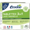 Boîte de 60 tablettes lave-vaisselle 3 en 1 Ecodoo - les 60 pièces