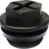 Bouchon de vidange noir pour cuve