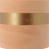 Bougie en cire blanche au géraniol dans pot terracotta avec mèche extérieure - Ø 11 x H 11,5 cm