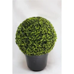 Boule de buis artificiel en pot - Ø 28 cm