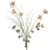 Bouquet de dahlia coloris rose en polyester - 10 x 22 x 65 cm