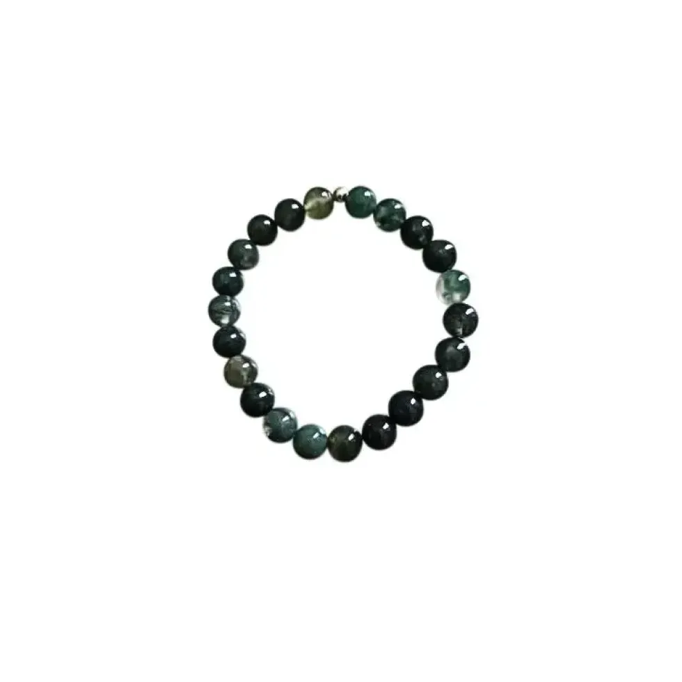 Bracelet agate mousse 8mm