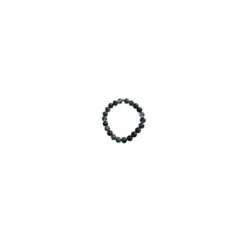 Bracelet agate vert mousse homme