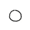 Bracelet obsidienne dorée 4mm