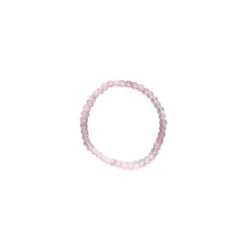 Bracelet quartz rose 6mm