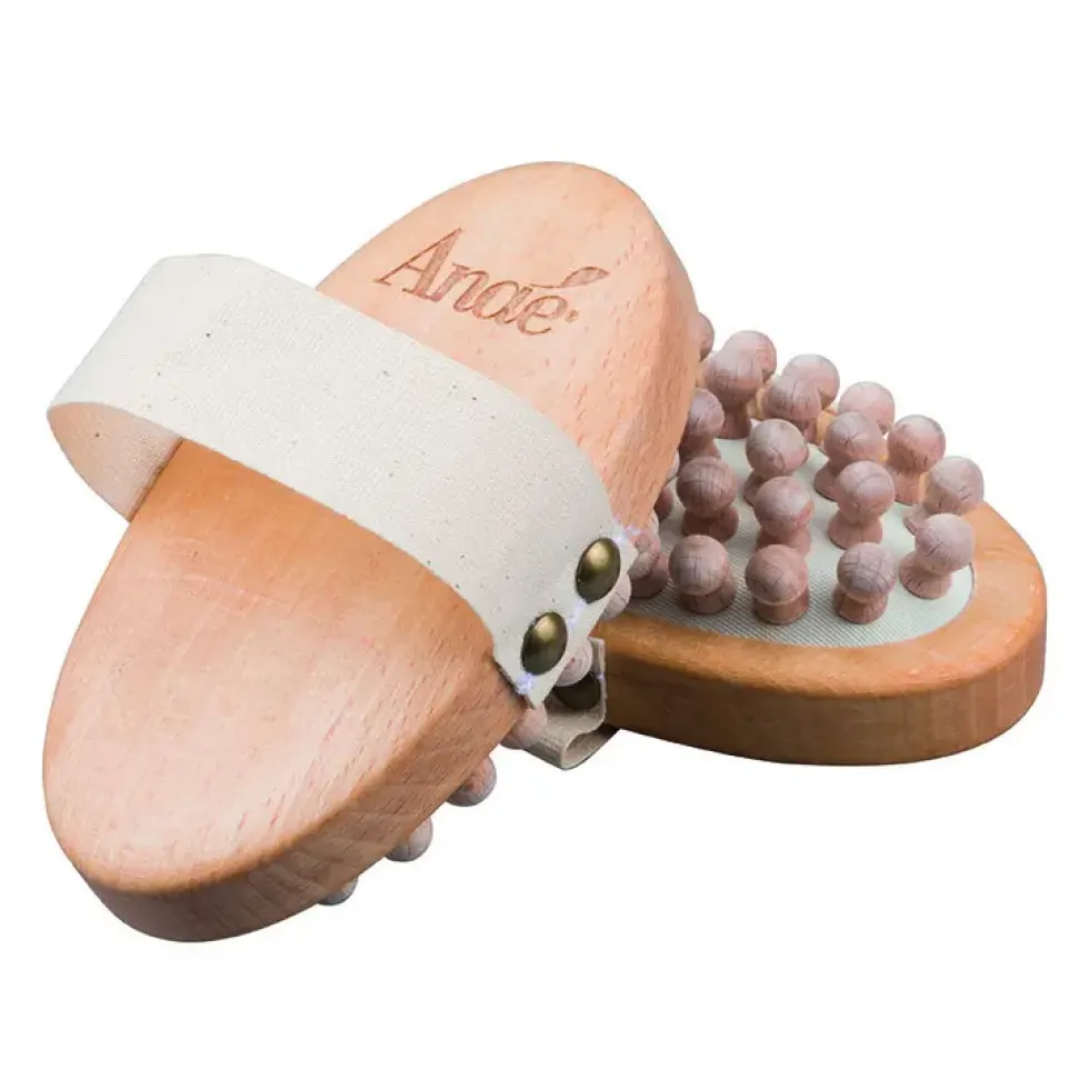 Brosse en bois anti-cellulite de 7 x 13,5 cm