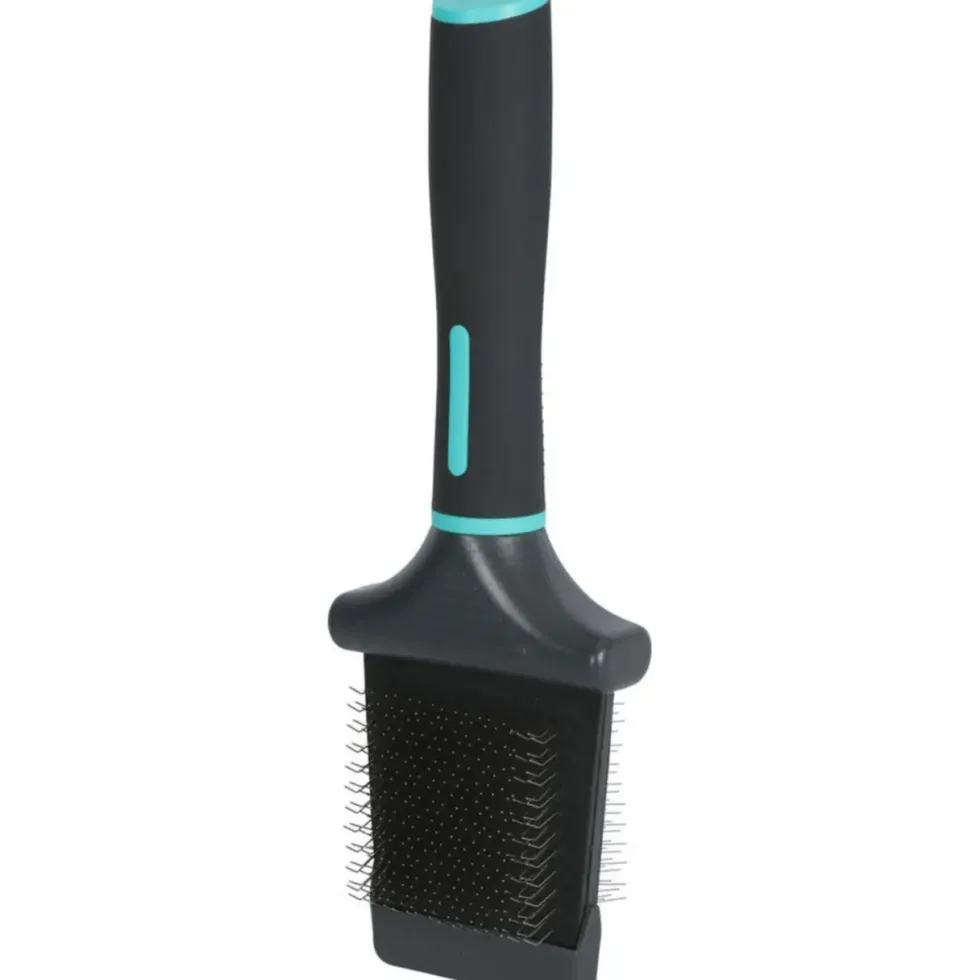 Brosse pour chien double flexible coloris noir Zolux ANAH – Taille M