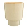 Cache-pot Alto coloris beige en céramique - Ø 21,5 cm x 24,5 cm