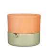 Cache-pot auto arrosant coloris vert en terre cuite Venna Mica Decorations - 20,5 x Ø 24 cm