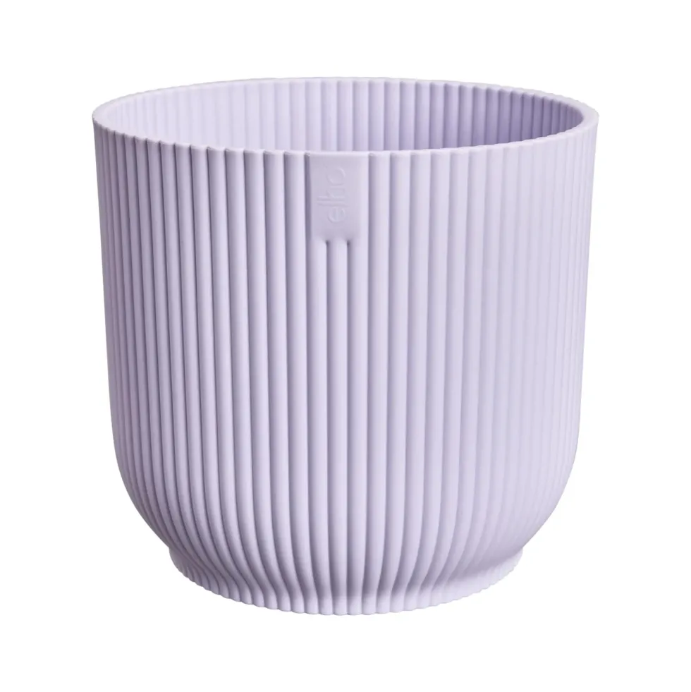 Cache-pot coloris violet en plastique recyclé Elho - Ø 7 cm