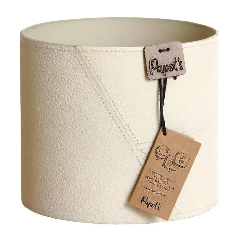 Cache-pot crème Papot's Vintage - Ø 13,5 cm