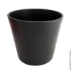 Cache-pot en céramique coloris anthracite - Ø 13 x H 10,5 cm