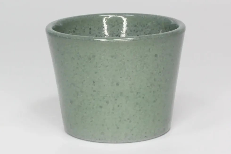 Cache-pot en céramique coloris vert glacé Fresh – Ø 26 x H 20,5 cm
