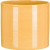 Cache-pot en céramique jaune Scheurich 828 Zabaione - Ø 12 cm