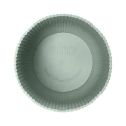 Cache-pot en plastique recyclé vert sorbet Elho Vibes fold rond mini - Ø 9 cm
