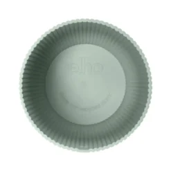 Cache-pot en plastique recyclé vert sorbet Elho Vibes fold rond - Ø 14 cm