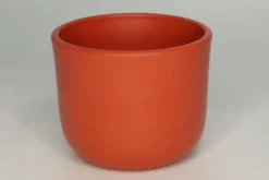 Cache-pot La Belle Verte coloris orange - Ø 13 x 13 cm