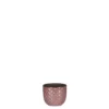 Cache pot rond en céramique rose clair Mica Décorations Daan - Ø 7,5 cm