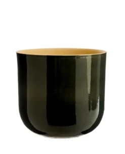 Cache-pot Sandstone en grès gris - Ø 22,8 x 20,5 cm