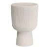 Cache-pot vibes fold coloris blanc en plastique recyclé Elho - Ø 14 cm