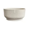 Cache-pot vibes fold coloris blanc en plastique reyclé Elho - Ø 25 cm