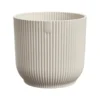 Cache-pot vibes fold coloris blanc en plastique recyclé Elho - Ø 30 cm